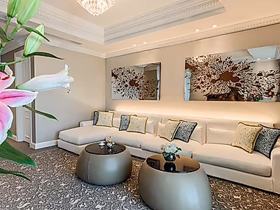 Luxurious 3-Bedroom + Maid Penthouse for Rent in West Bay
