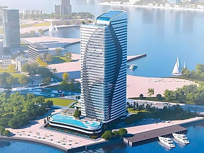 Elegant 1BR Apartment | Waterfront Living