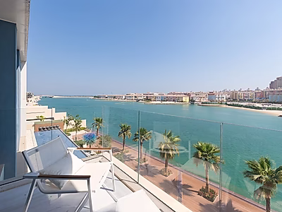 Luxury 1 BHK with Panoramic Sea Views  Prestigious Promenade Living at Gewan Island