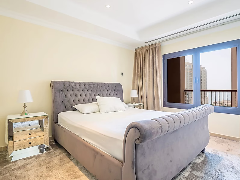 شقة أنيقة بغرفة نوم واحدة | Porto Arabia - Photo 2