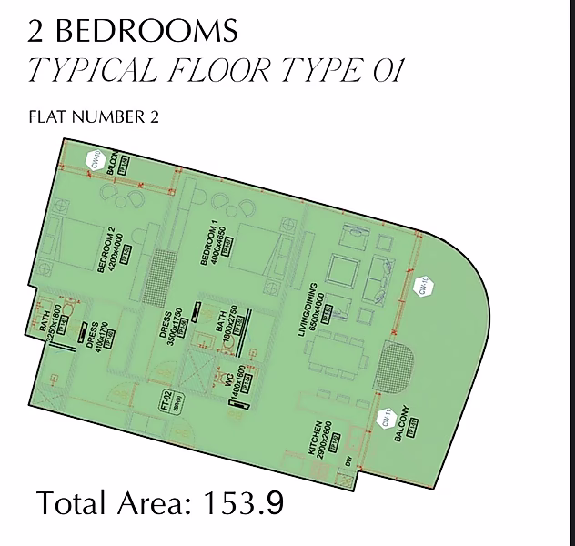 Skala Tower – Luxury 2-Bedroom Apartment with Stunning Sea View in Lusail - Photo 4