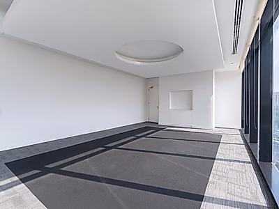 Modern 278 sqm Office with Floor-to-Ceiling Glass in Old Airport
