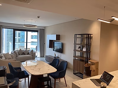 Luxurious 2BR + Maid Apartment with Stunning City Views