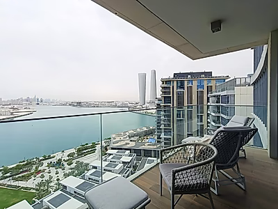 FULLY FURNISHED 3BR + MAID SEA VIEW | LUSAIL
