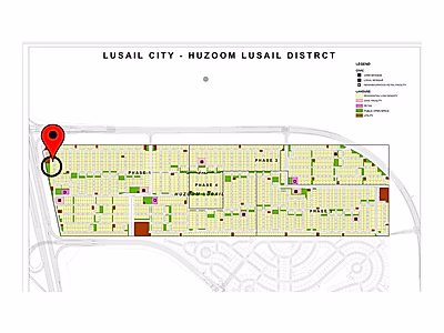 400 Sqm Plot in Huzoom Lusail | Overlooking Alkhor Highway