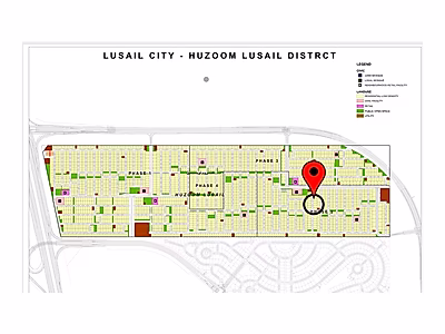 555 Sqm Plot in Huzoom Lusail | Phase 2