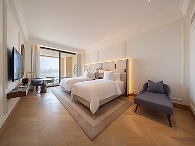 SEA VIEWS! BILLS INCLUDED 2 BEDROOM + MAID LUXURY APARTMENT