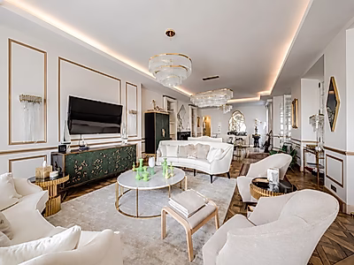 Ultra-Luxury 6-Bedroom Duplex with Eiffel Tower Views — Paris 8th, Golden Triangle