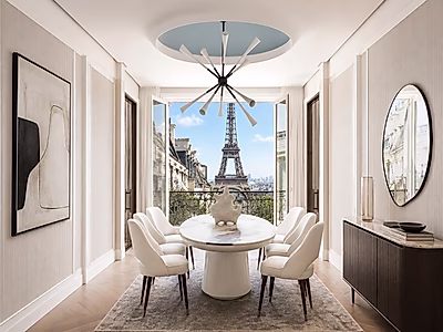 Exceptional 5-Suite Penthouse with Eiffel Tower Views — Trocadéro, Paris 16th