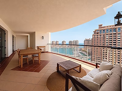 Luxury Fully Renovated 4BR + Maid with Huge Balcony & Stunning Marina Views | Porto Arabia