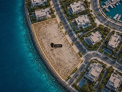 Prime Waterfront Land in Qateifan Island