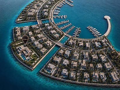 Prime Waterfront Land in Qateifan Island
