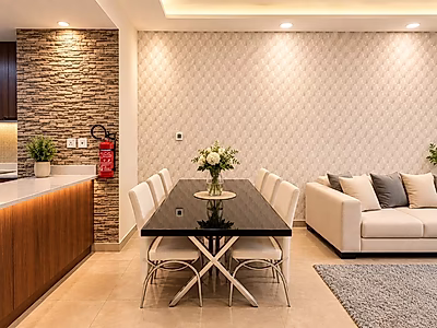 Furnished 2-Bedroom Freehold Apartment with Stunning Stadium View in Lusail, Erkiyah