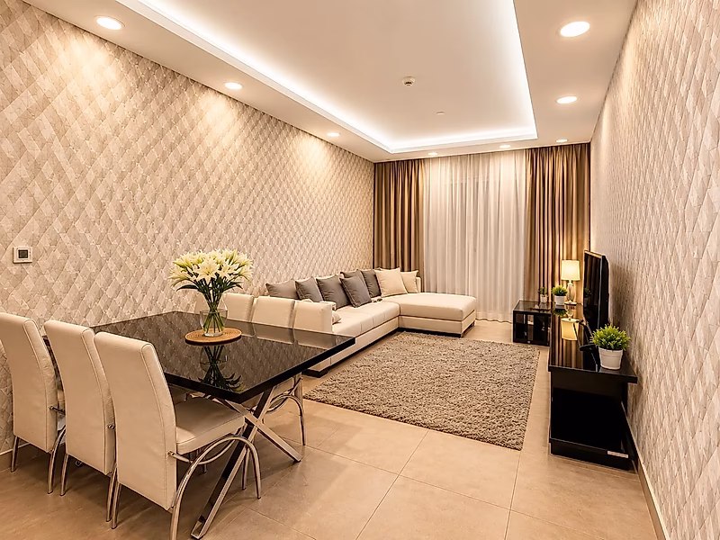 Furnished 2-Bedroom Freehold Apartment with Stunning Stadium View in Lusail, Erkiyah - Photo 1