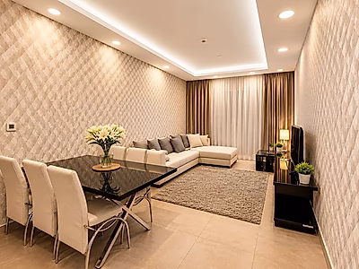 Furnished 2-Bedroom Freehold Apartment with Stunning Stadium View in Lusail, Erkiyah