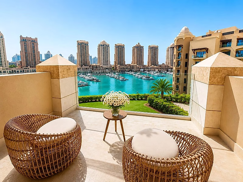 Luxurious Freehold Residence at The St. Regis Marsa Arabia Island, The Pearl-Qatar | Furnished 2BR+Maid - Photo 1