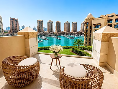 Luxurious Freehold Residence at The St. Regis Marsa Arabia Island, The Pearl-Qatar | Furnished 2BR+Maid