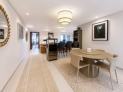 The Largest 1-Bedroom in Mutahidah Towers | 141 SQM | Full Sea & West Bay Views | Luxury Furnished