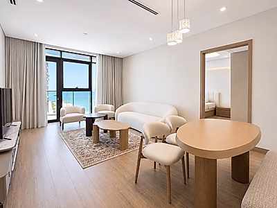 Elegant 2BR Apartment with Waterfront Views