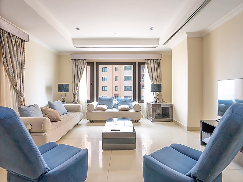 تبريد قطر مشمول | شقة غرفة نوم واحدة + مكتب | اللؤلؤة – قطر - Photo 4