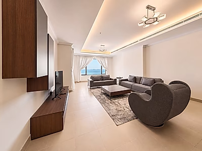Elevated Living in Porto Arabia – Premium Fully Furnished 1-Bedroom Apartment