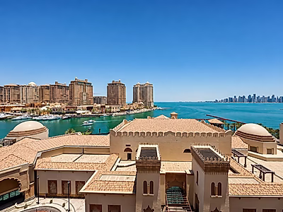 Elevated Living in Porto Arabia – Premium Fully Furnished 1-Bedroom Apartment