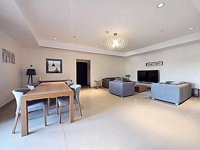 Fully Furnished 2-Bedroom Apartment – Porto Arabia with Marina-View Balcony