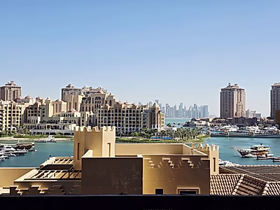 Fully Furnished 2-Bedroom Apartment – Porto Arabia with Marina-View Balcony