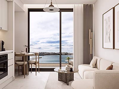 6th-Floor Corner Sea View Studio | Elevated Waterfront Living in Piraeus, Athens