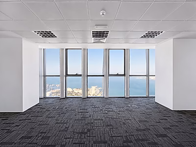 F/Fitted West Bay Office | Full Sea View | 129 SQM