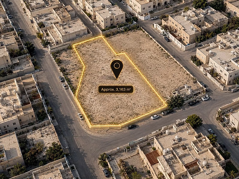 Corner Plot on Two Roads in Umm Ghuwailina | Ready Permit & Approved Plans - Photo 4