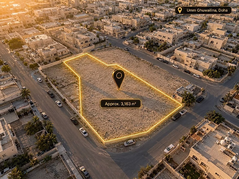Corner Plot on Two Roads in Umm Ghuwailina | Ready Permit & Approved Plans - Photo 5