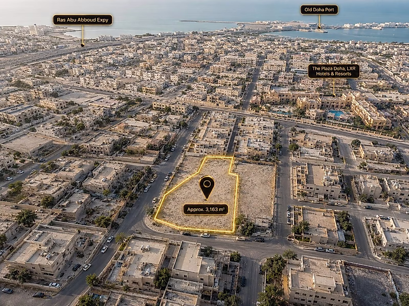 Corner Plot on Two Roads in Umm Ghuwailina | Ready Permit & Approved Plans - Photo 9