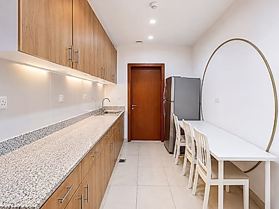 One-Bedroom Semi-Furnished Apartment | Pool & Partial Marina View
