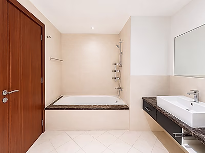 One-Bedroom Semi-Furnished Apartment | Pool & Partial Marina View