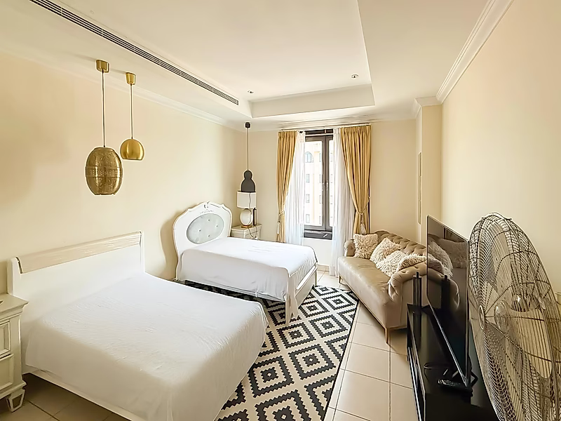 شقة أنيقة من 3 غرف نوم مع غرفة خادمة وإطلالة خلابة على المارينا | بورتو أرابيا، اللؤلؤة - قطر - Photo 20