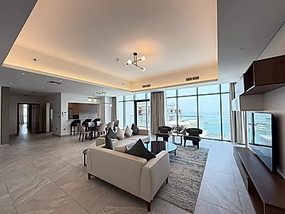 Amazing 4+Maid Penthouse | Fully Furnished | Bills Included | Sea View | Private Terrace