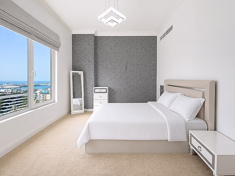 Rare 3-Bedroom + Maid | Huge Layout | High Floor | Fully Furnished | Exclusive Opportunity in Porto Arabia - Photo 15