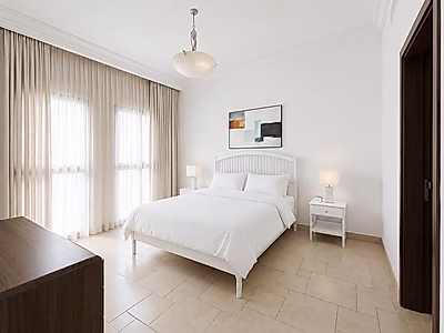 Fully Furnished 1BR in Qanat Quartier | Community Views | Title Deed Available