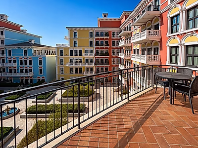 Spacious 1-Bedroom in Qanat Quartier | 90 SQM | Big Balcony & Open Kitchen