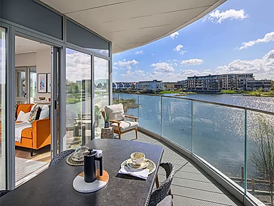 Elegant Two-Bedroom Residence with Tranquil Lakeside Views