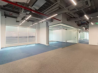 Ready-to-Move Partitioned Office | 213 SQM | Prime West Bay