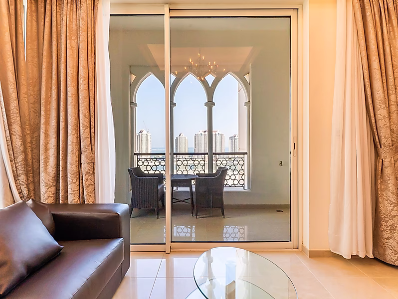 مطلة على البحر مفروش 2 سرير | طابق مرتفع - Photo 5